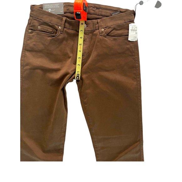 NWT 7 For All Mankind Brown Kylie Slim & Sexy Supermodel Boot Cut Jeans Size 30 - Picture 5 of 7
